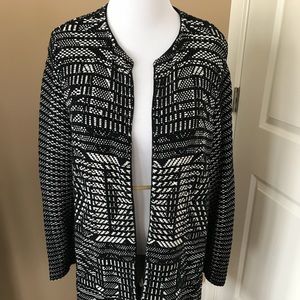 Chico’s duster length sweater jacket